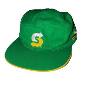Subway Crew Hat Green Official 5 Panel Snapback Cap Fast Food Hat